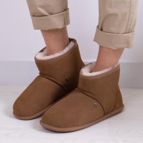 Mens Chester Sheepskin Slipper Chestnut Extra Image 5